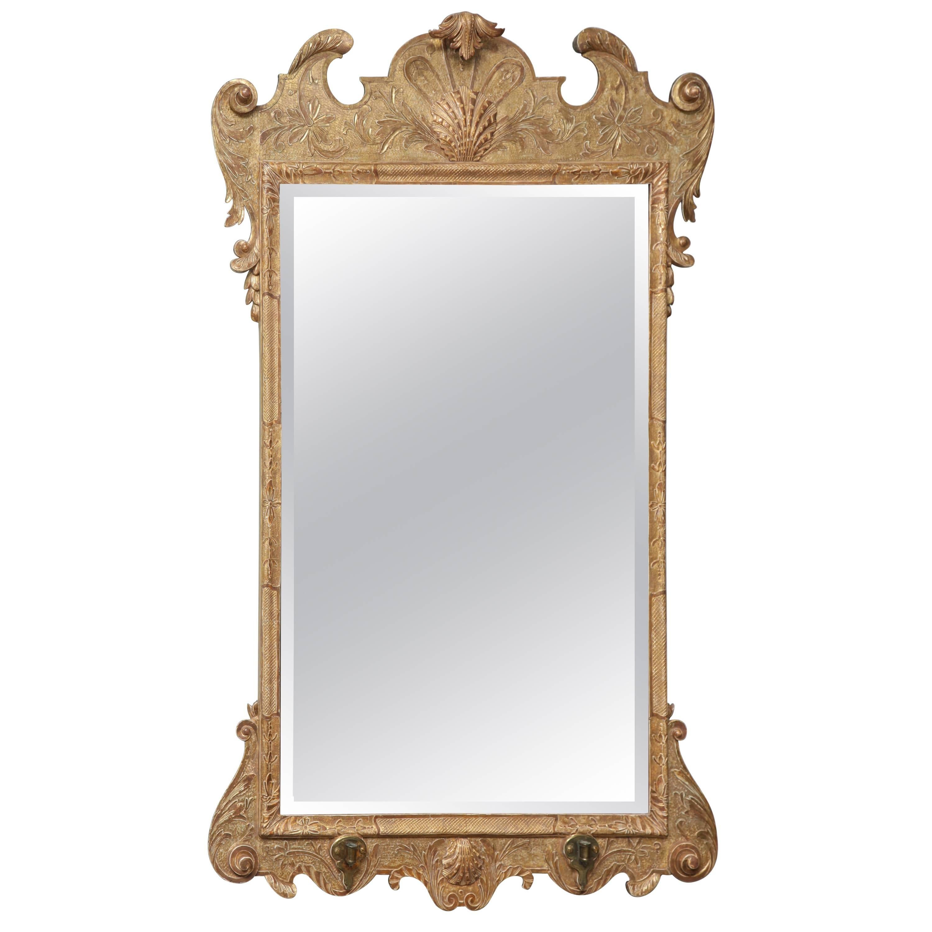 Very Fine George I Gilt Gesso Carved Mirror