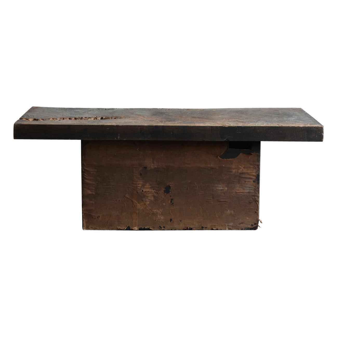 Japanese antique wabi sabi low table/1868-1912/very cool wood grain top