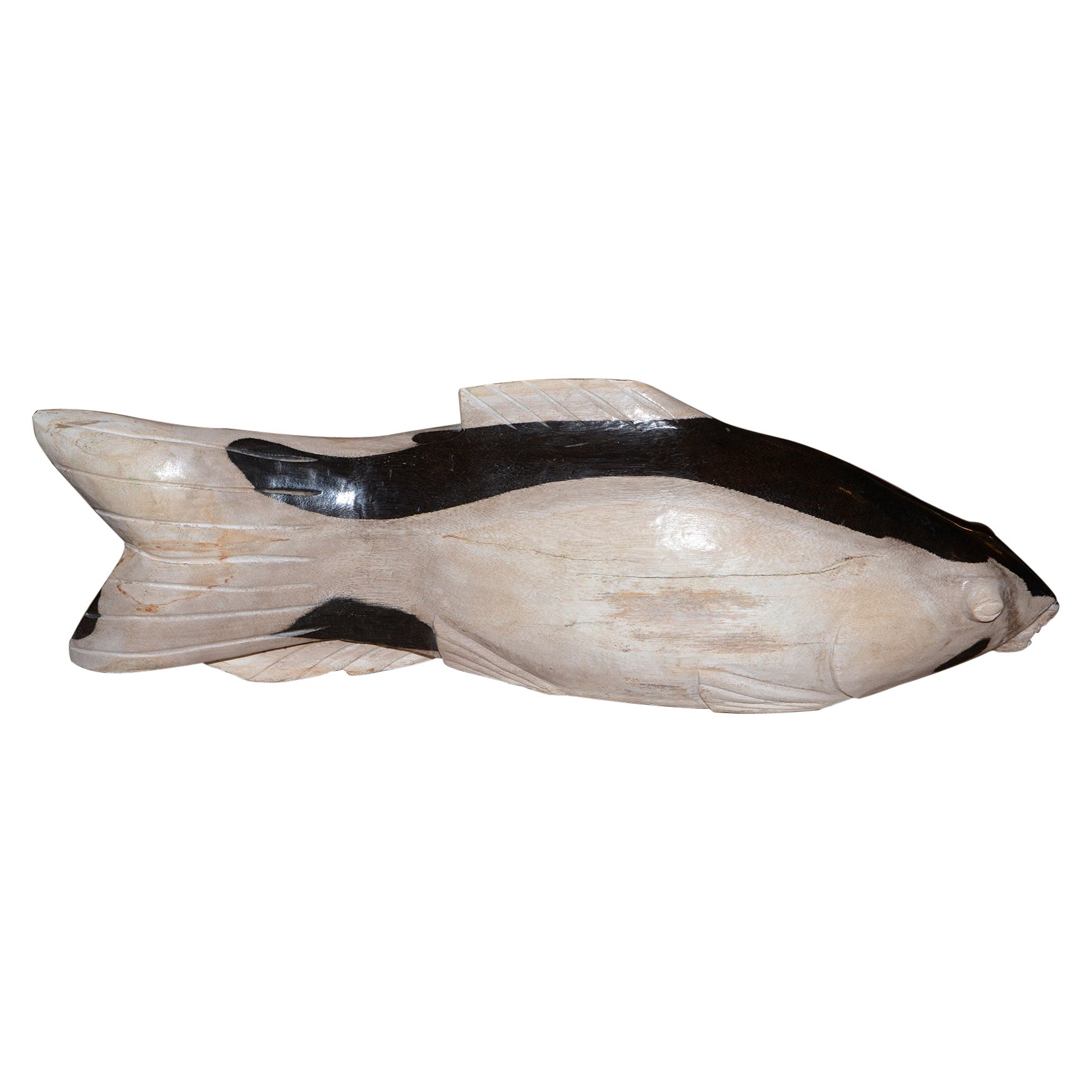Fish Petrified n°B Sculpture For Sale