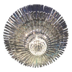 Luxurious Contemporary Italian Murano Glass Triedi Ceiling Light