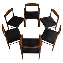 1960s, Dining Chairs from Bramin by H.W. Klein