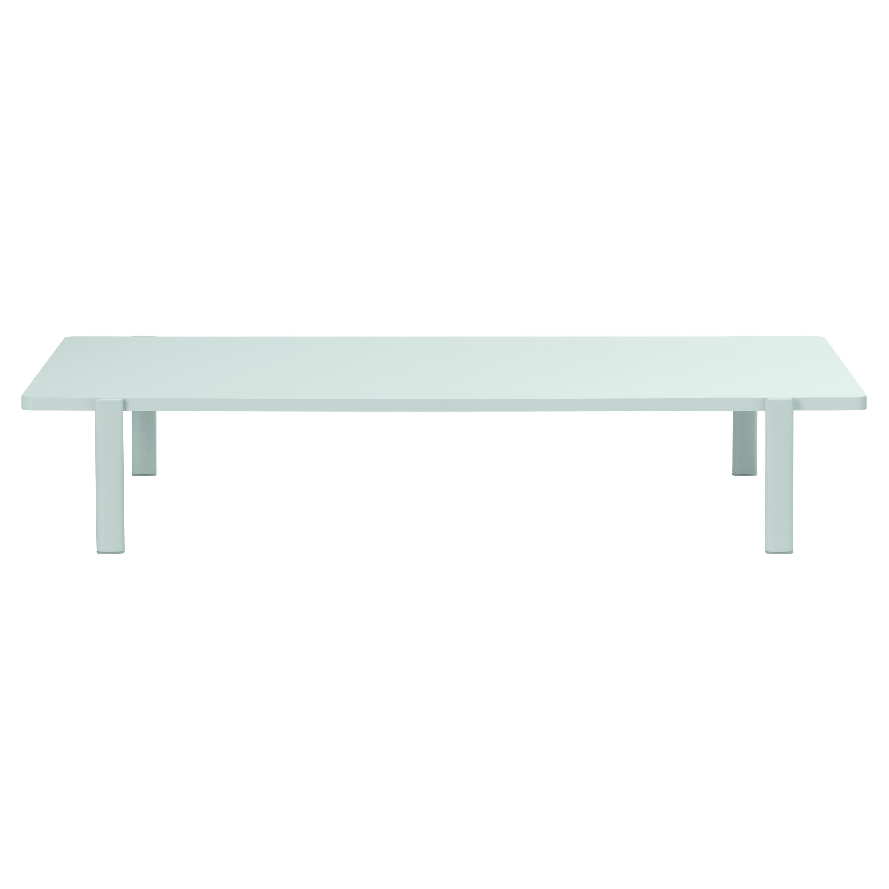 Alias 955 Eleven Low Table Singular Rectangle w White Color MDF &Lacquered Frame For Sale