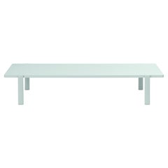Alias 955 Eleven Low Table Singular Rectangle w White Color MDF &Lacquered Frame