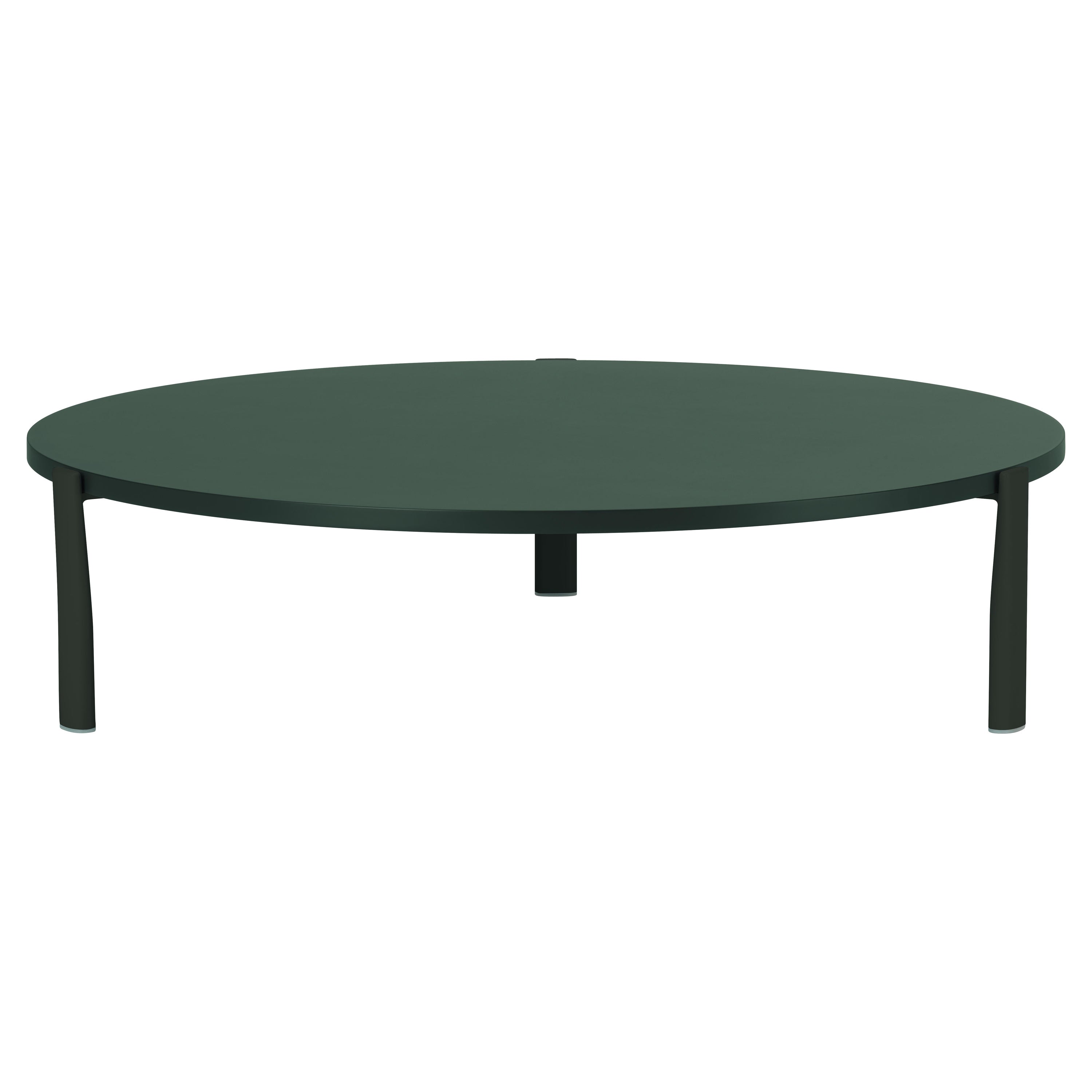 Alias 955 Eleven Low Table Singular Round w Grey Color MDF & Lacquered Frame For Sale