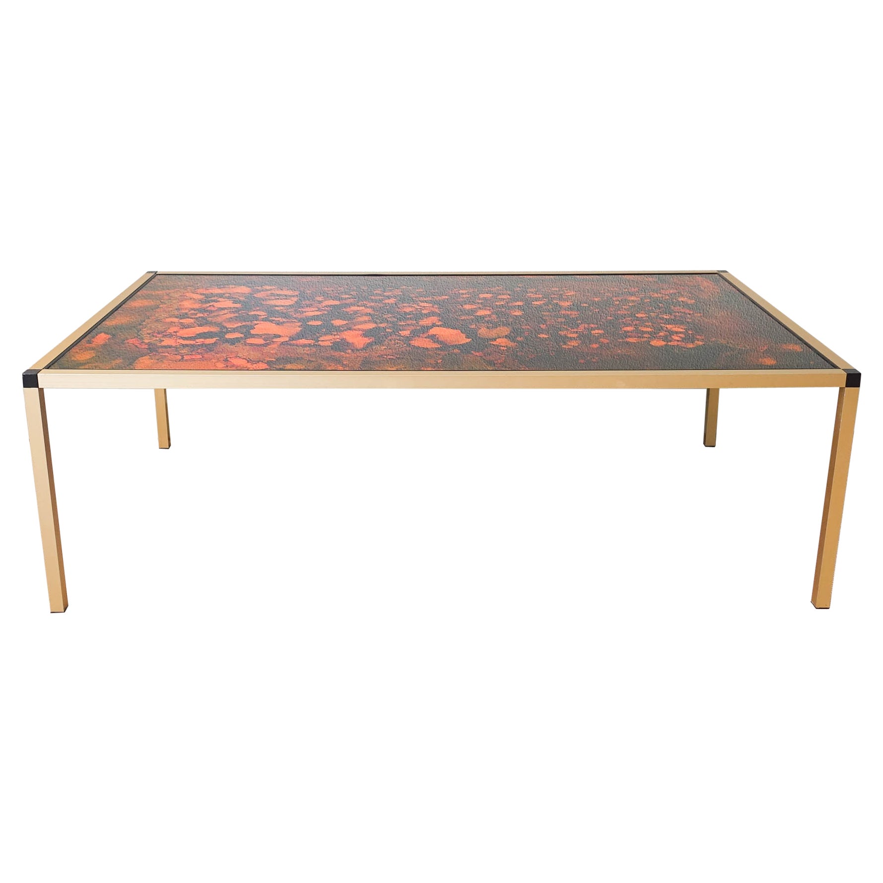 Danish Lava Pattern Coffee Table, 1970s For Sale
