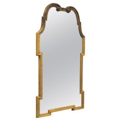 PALLADIO Regency Style Gold Carved Wood Scroll Wall Mirror