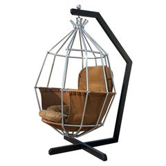 Ib Arberg Hanging Birdcage Chair or Parrot Chair, circa 1970