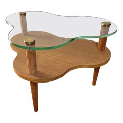 1940s Gilbert Rohde Herman Miller Biomorphic 2-Tier Accent Table No 1