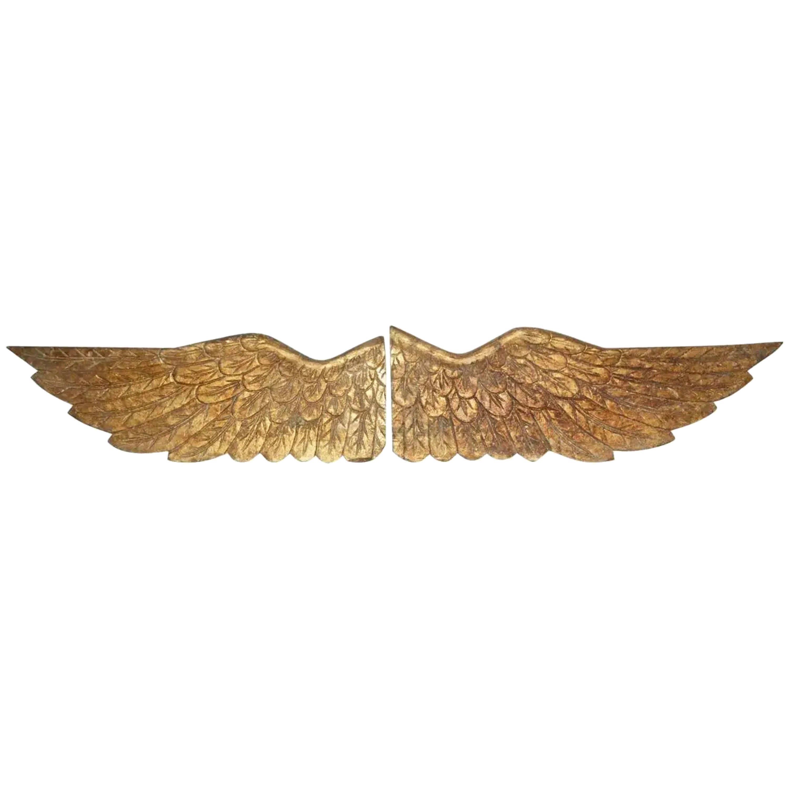 Pair of Gilded Angel Wings