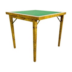 Vintage Burl Wood Game Table by Tommaso Barbi
