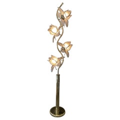 80s Lotus Flower FLoor Lamp