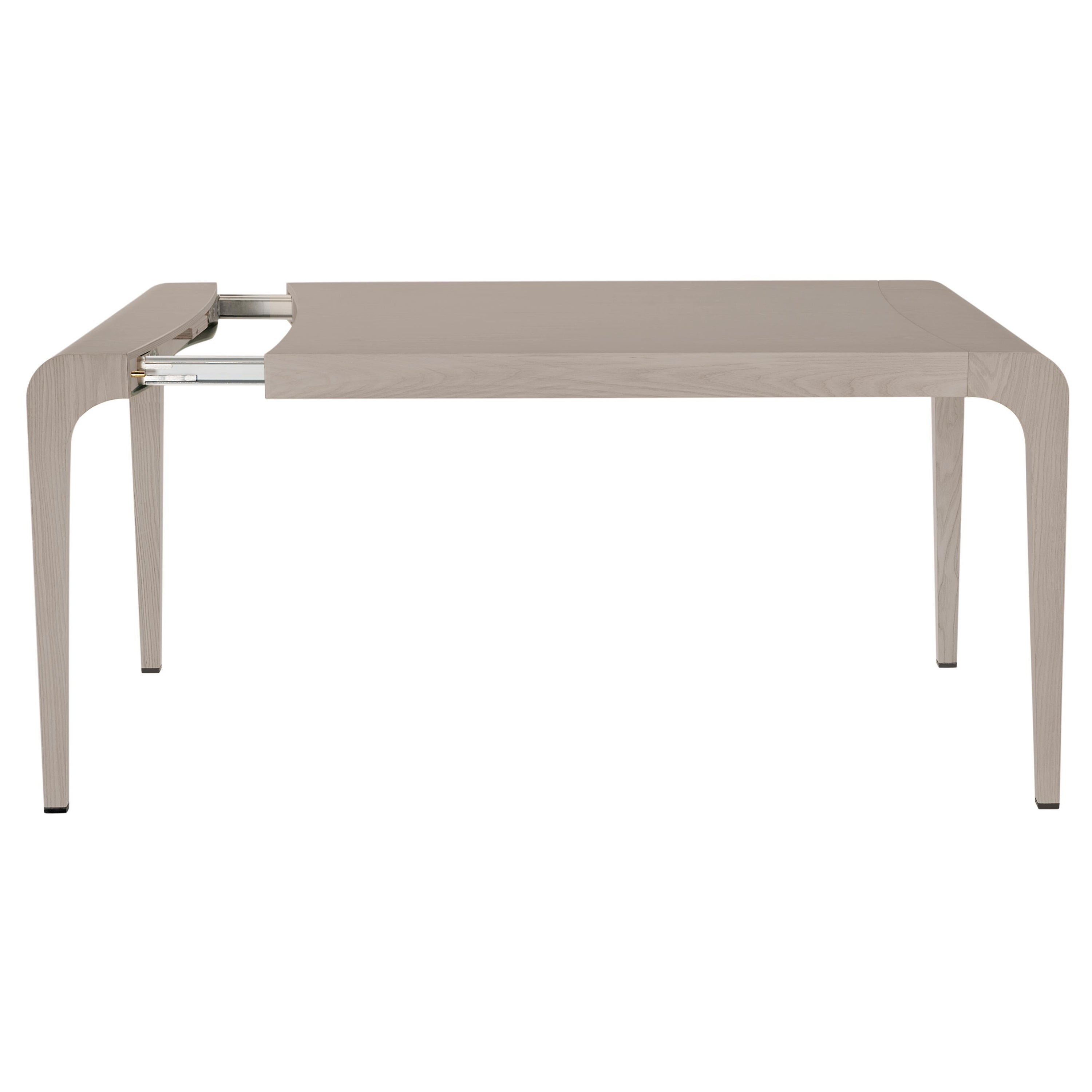 Alias Large 396 Ilvolo Extendable Table in Sand Color Stained Wood Top and Frame For Sale