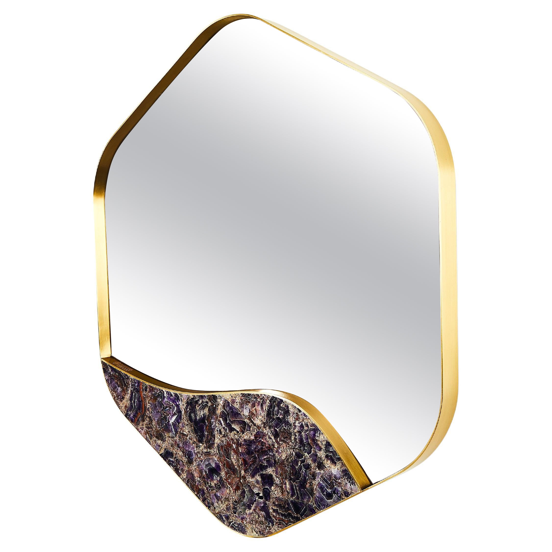 Aras Mirror, Amethyst For Sale