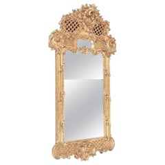 Baroque Swedish Giltwood Mirror