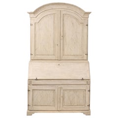 19th Century Swedish Gustavian Painted Secretaire