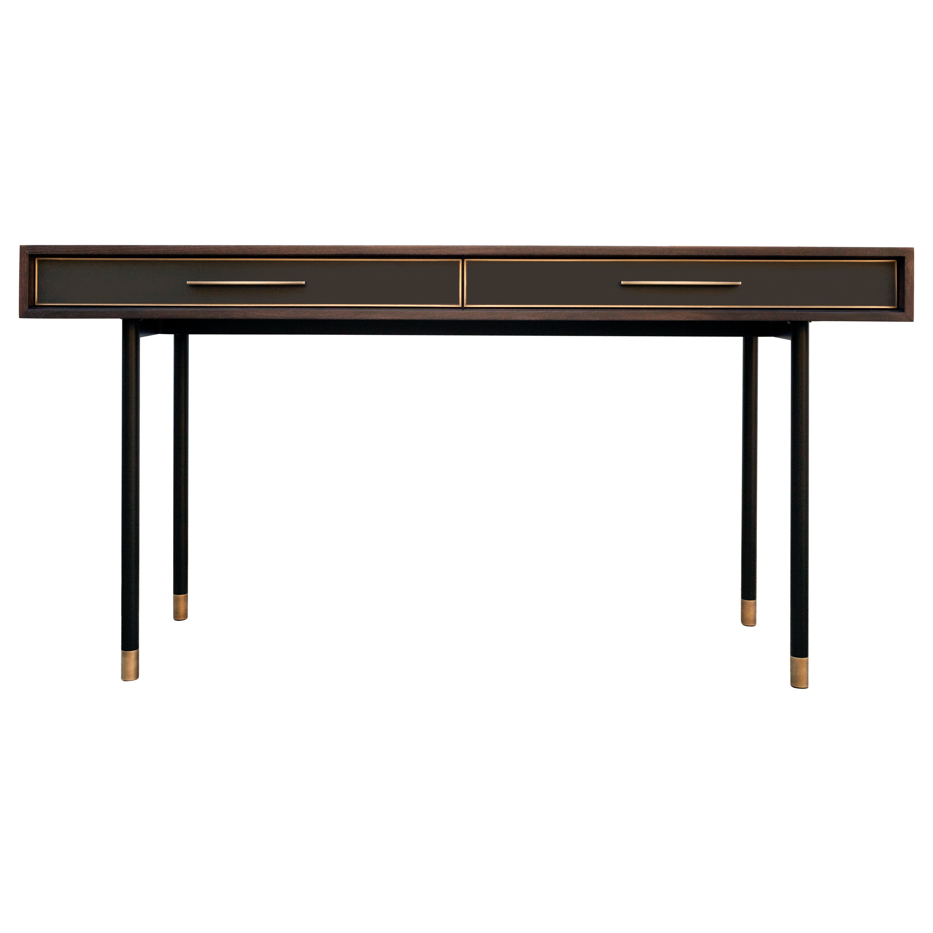 Jasper Console, Customizable Metal, Resin and Wood
