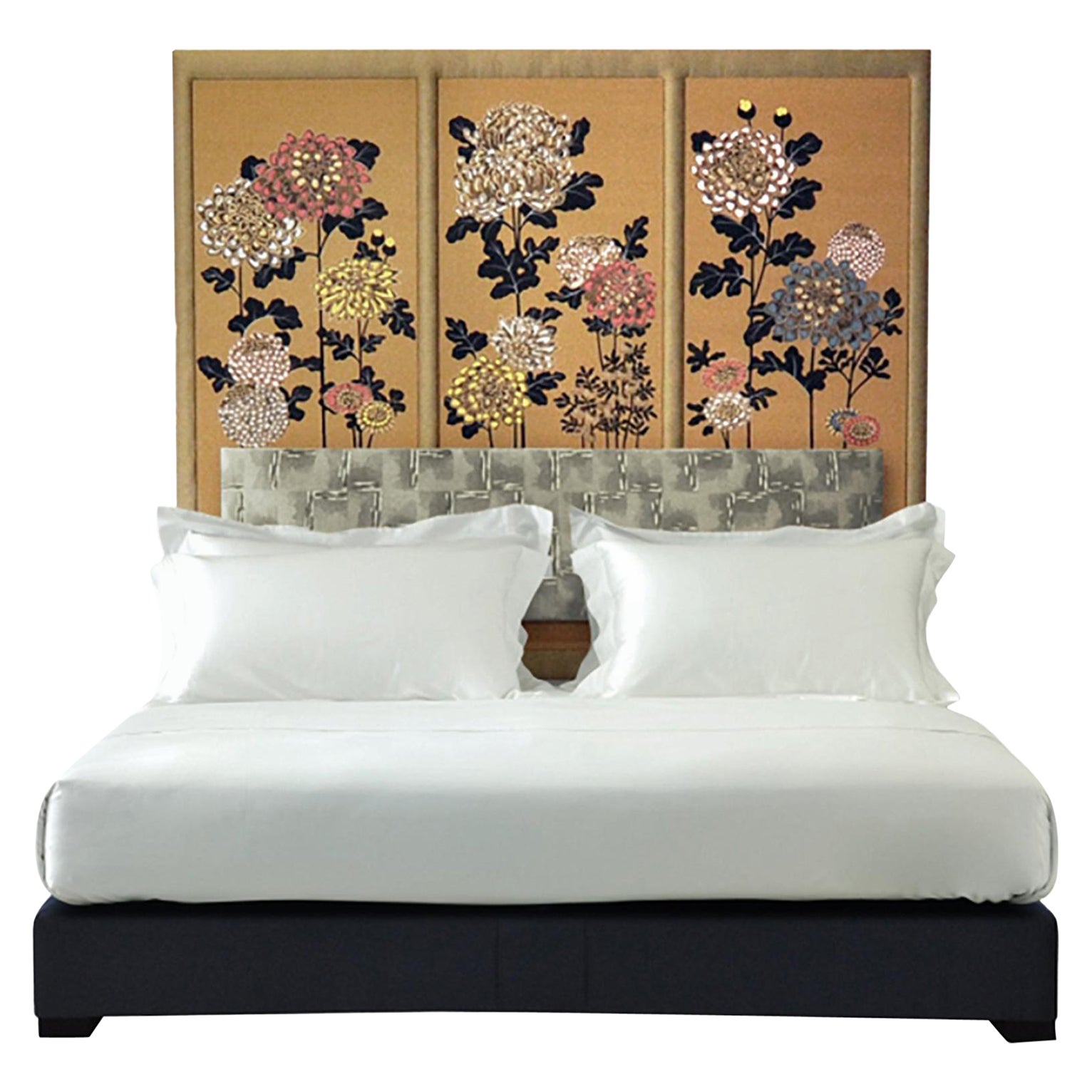 Bespoke Savoir Kiku Headboard & Nº3 Bed Set, Eastern King Size, by Fromental