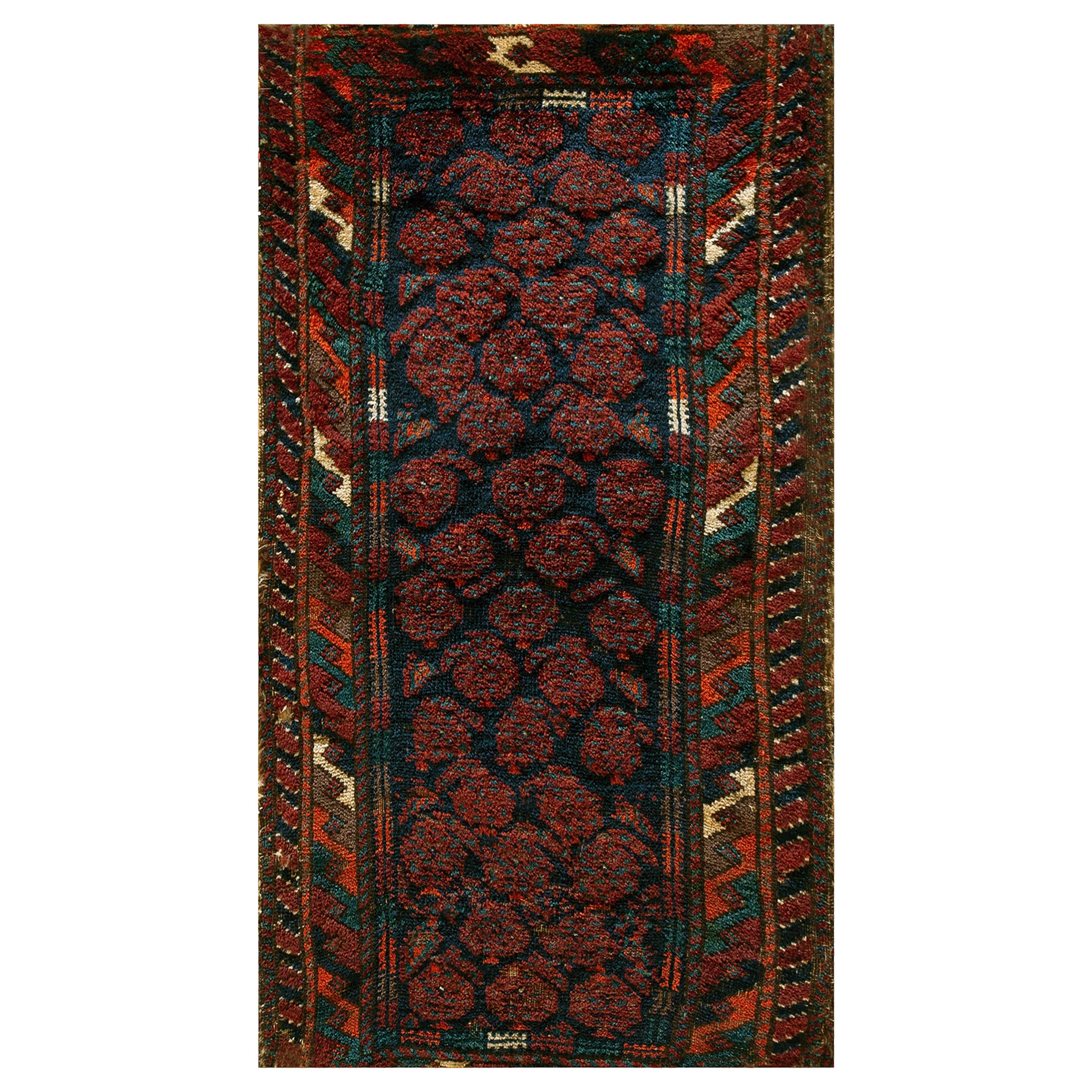 Alfombra persa antigua Balouch 1' 6''x 2' 6''