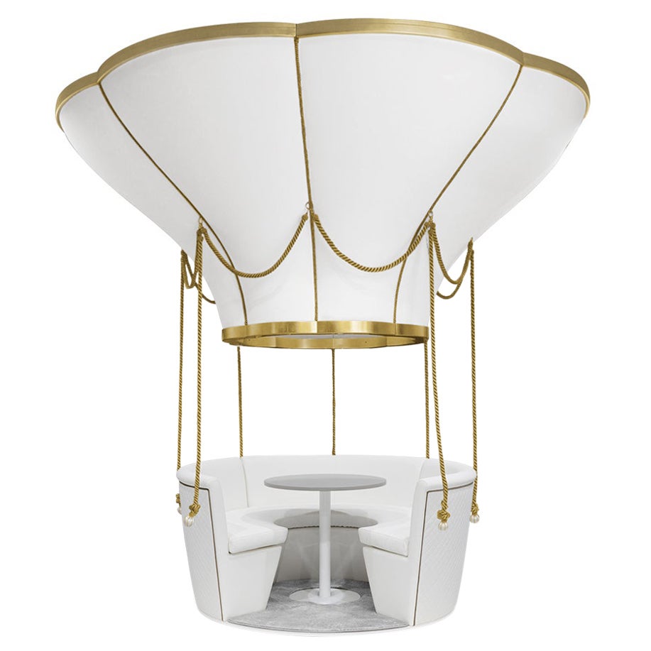 Fantasy Air Balloon Lounge with Gold Leaf Details by Circu Magical Furniture For Sale