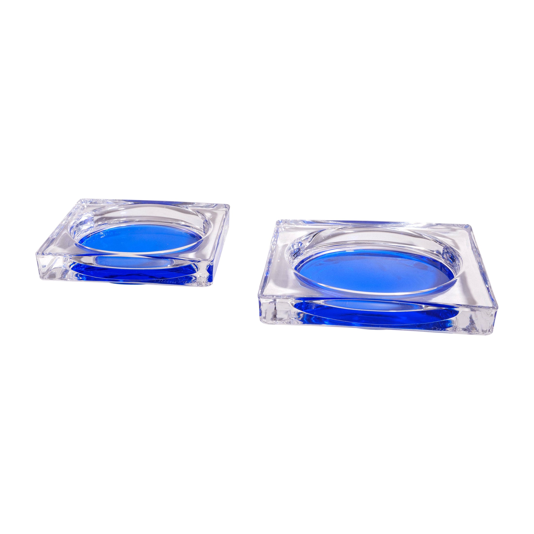 Crystal Glass Trays from Daum, France For Sale
