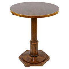 Antique 20th Century Art Deco Side Table Nutwood, Austria circa 1920