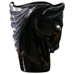 Modernist Ceramic Horse Head Vase by Royal Hickman