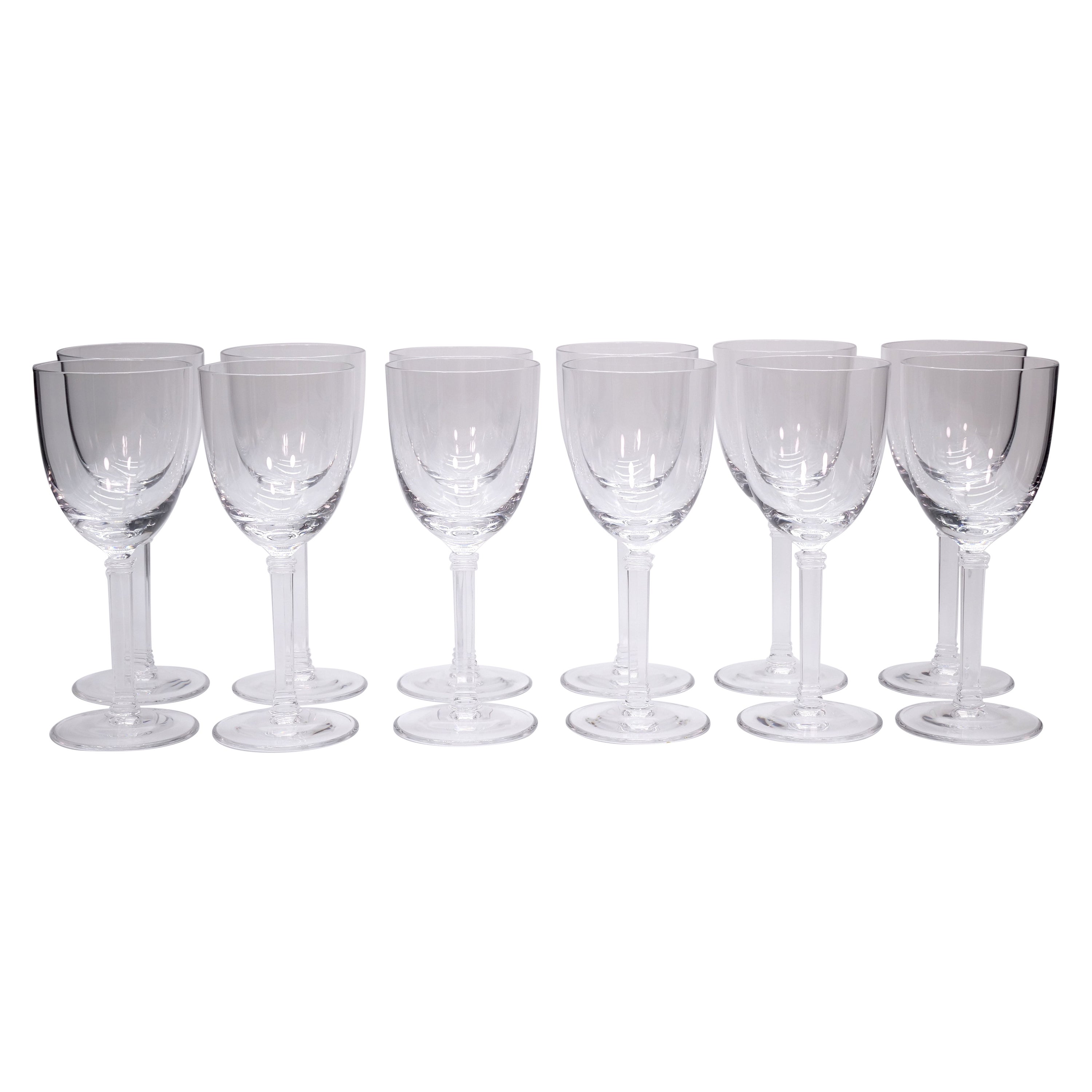 Vajilla de Cristal Tiffany Servicio de Vino / Agua para 14 Personas