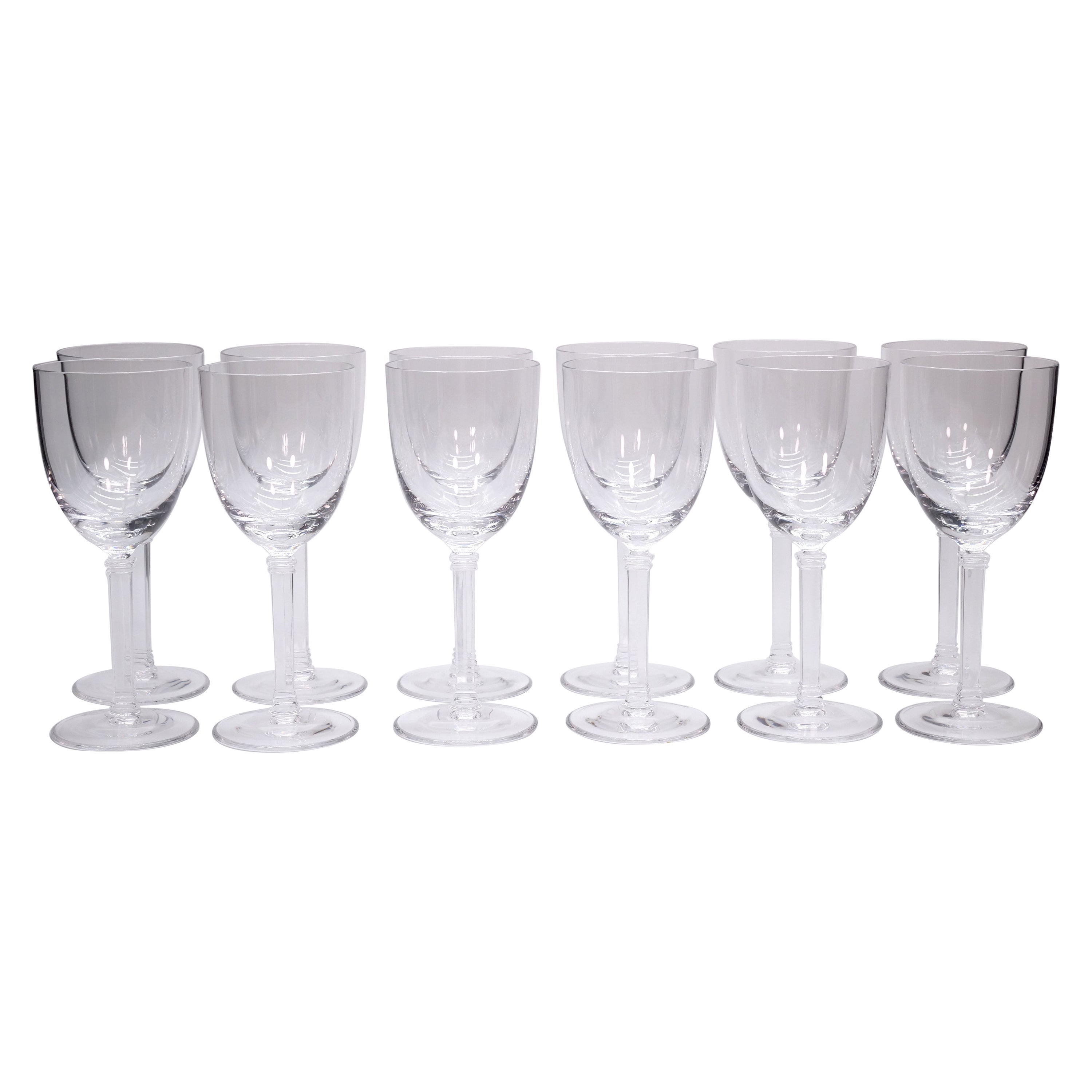 Tiffany Crystal Tableware Wine / Water Service for 14 People For Sale