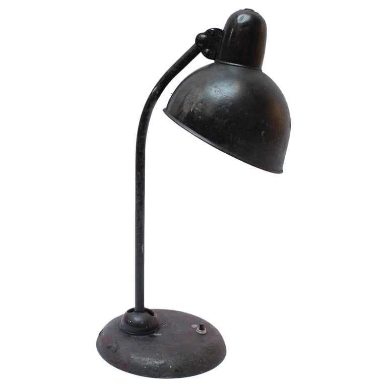 1930s Distressed Bauhaus Table Lamp in the Style of Christian Dell For Sale  at 1stDibs