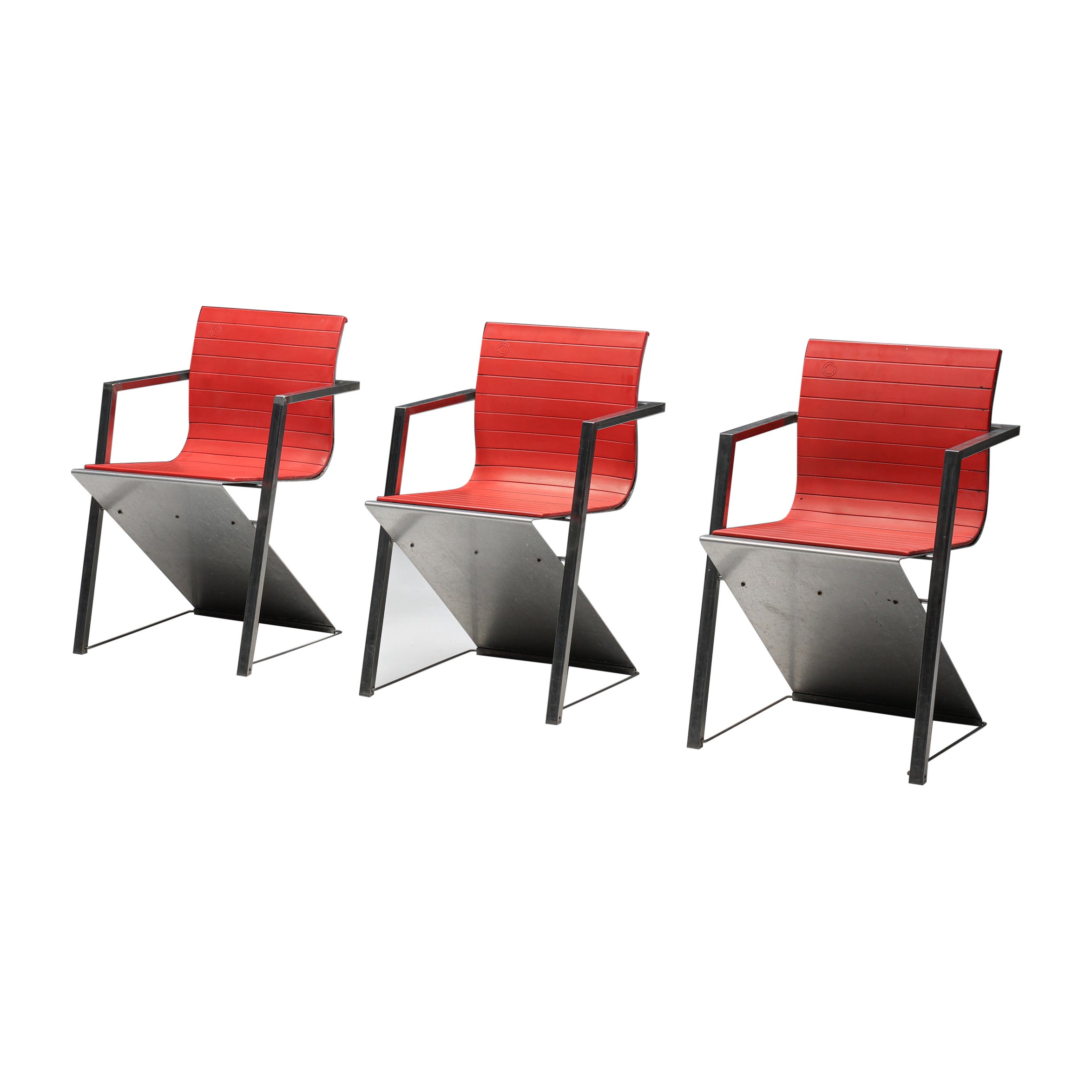 Pentagon Group Casino Model ‘d8’ Red Chairs, Germany, 1987