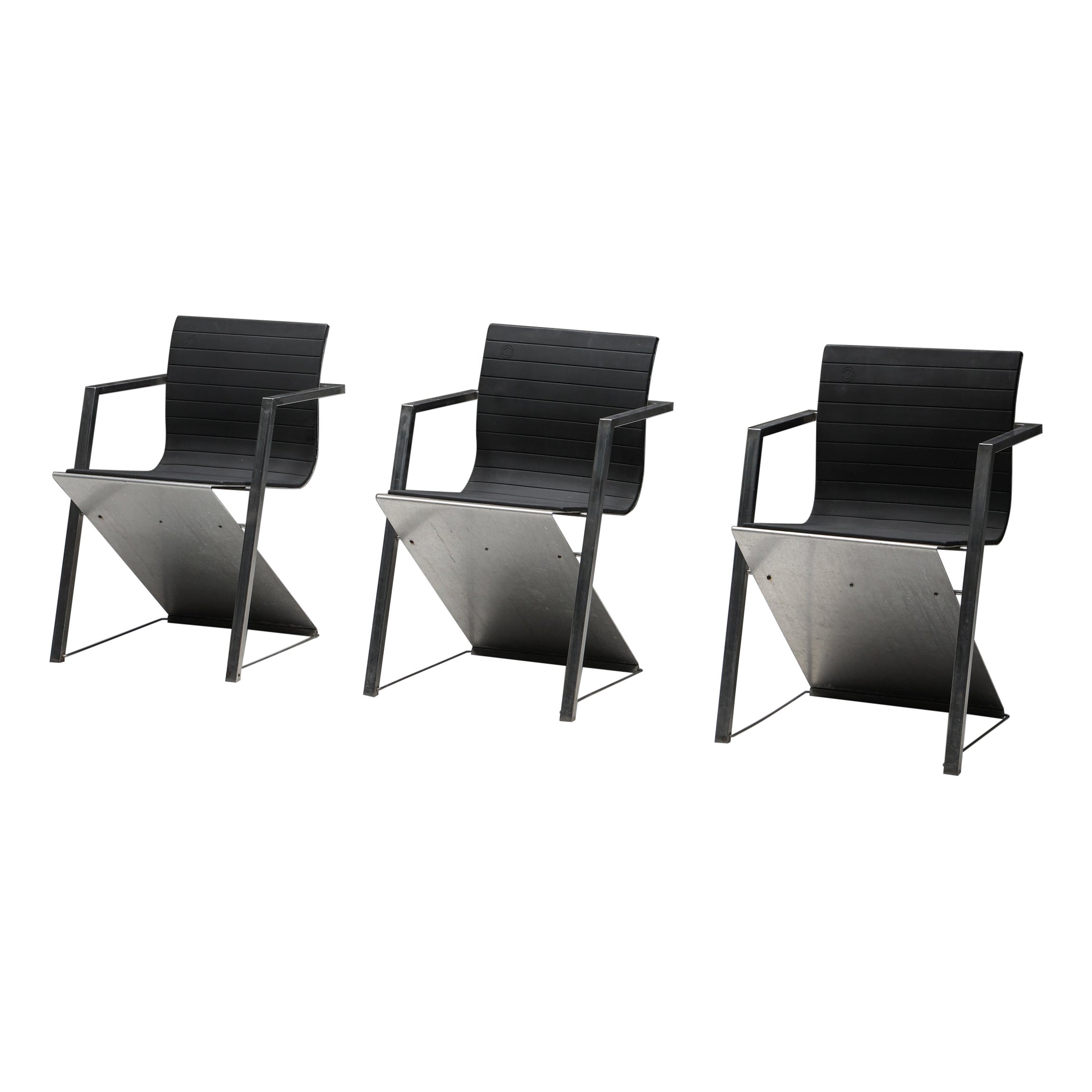 Pentagon Group Casino Model ‘D8’ Black Chairs, Germany, 1987 For Sale
