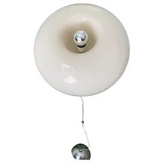 Retro Murano space-age ceiling lamp attributed Achille Castiglioni 