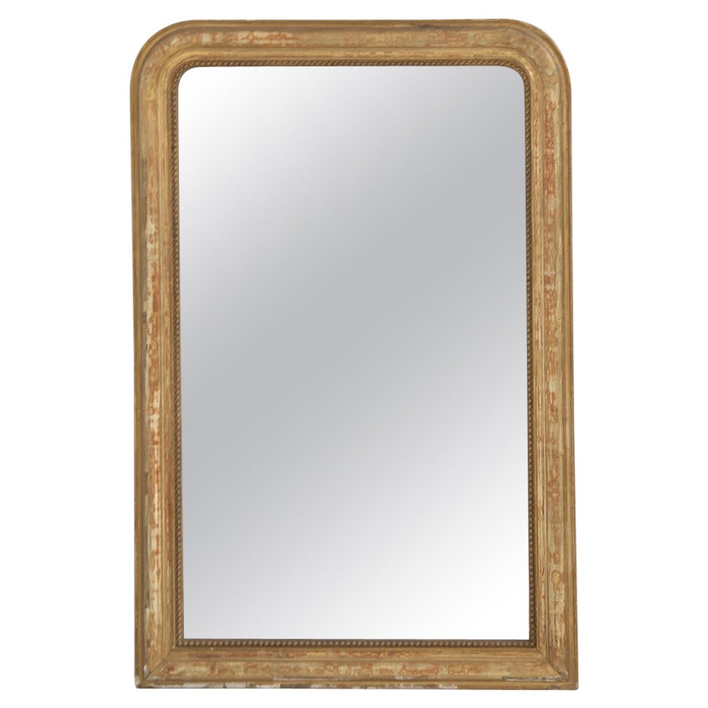 Antique Italian Wall Mirror in Giltwood