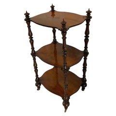 Antique Victorian Freestanding Rosewood Whatnot