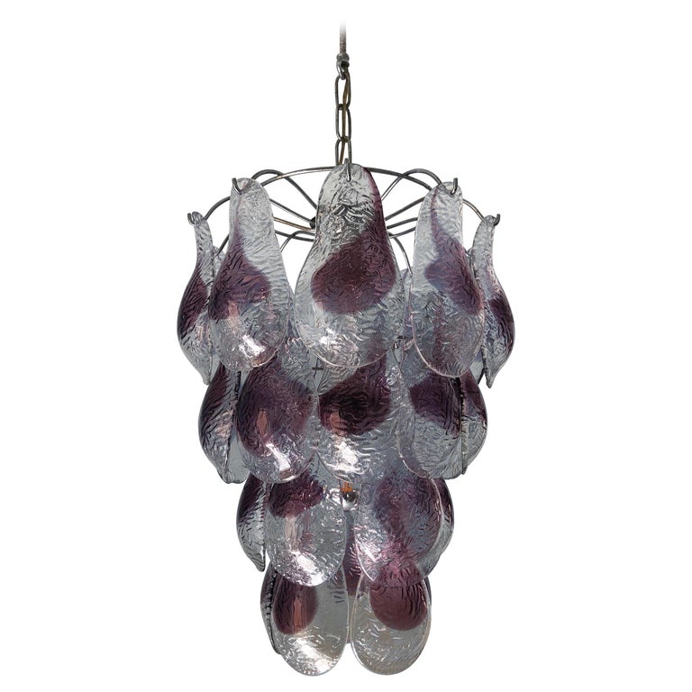 Lustre en Verre de Murano du Milieu du Siècle par Mazzega En vente sur ...
