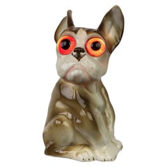 Lampe de parfum Bouledogue français, années 1930, Allemagne