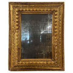 18 C Louis XVI Gilded Mirror with Original Glass