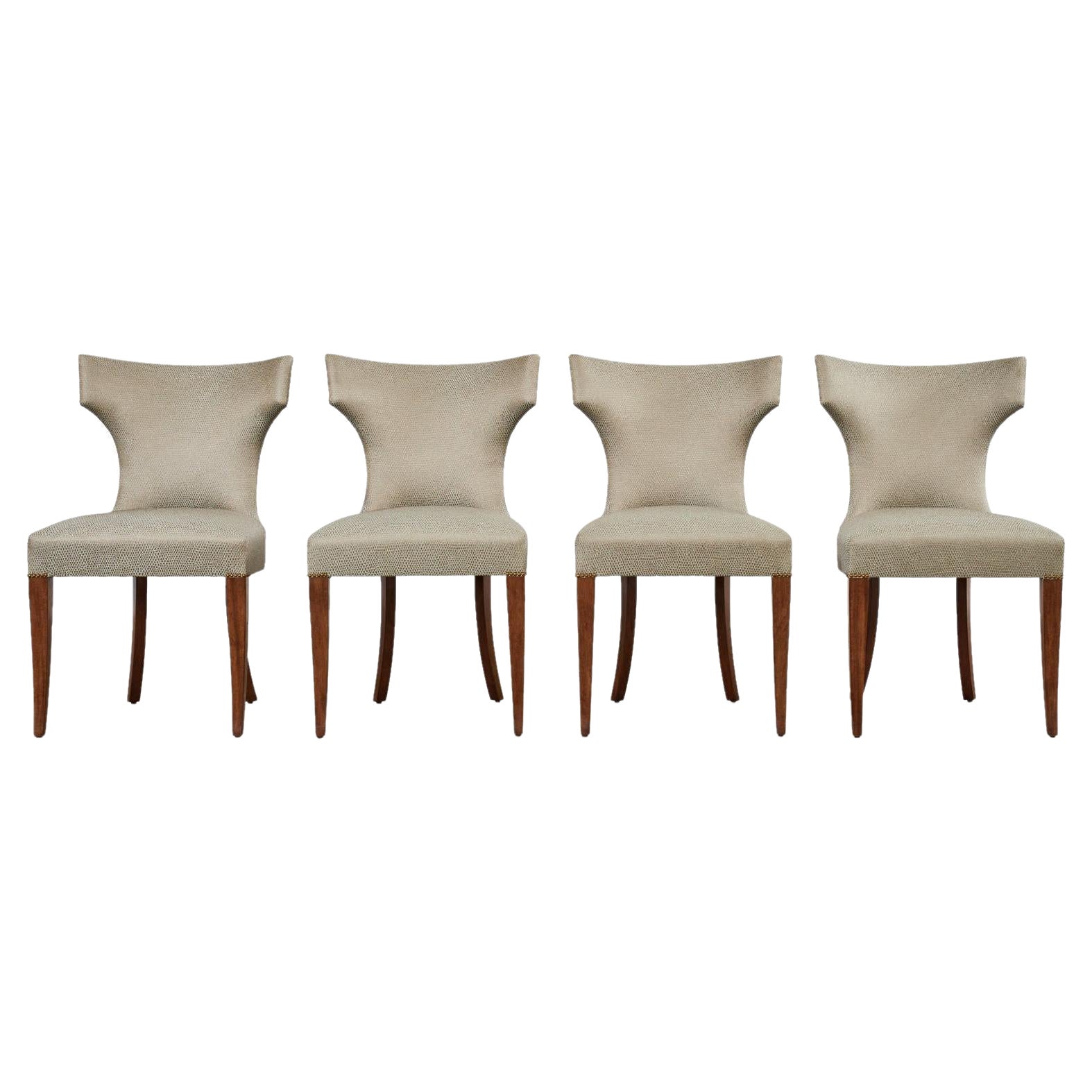 Set of Four Kerry Joyce for Dessin Fournir Luxford Dining Chairs