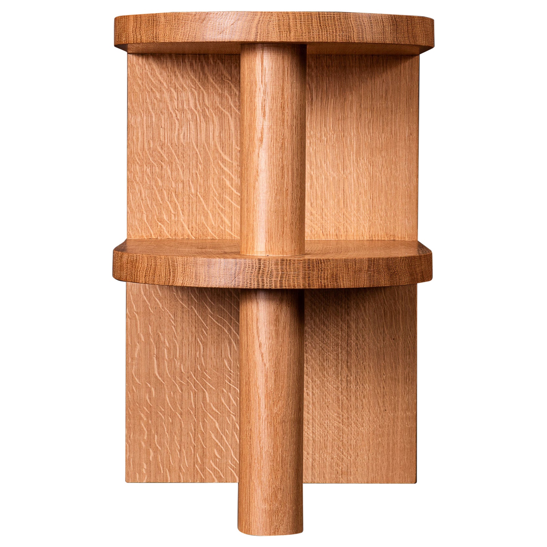 Handcrafted English Oak Night Stands For Sale