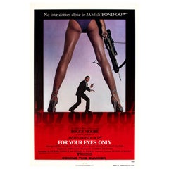James Bond 'For Your Eyes Only' Original Vintage Movie Poster, 1981