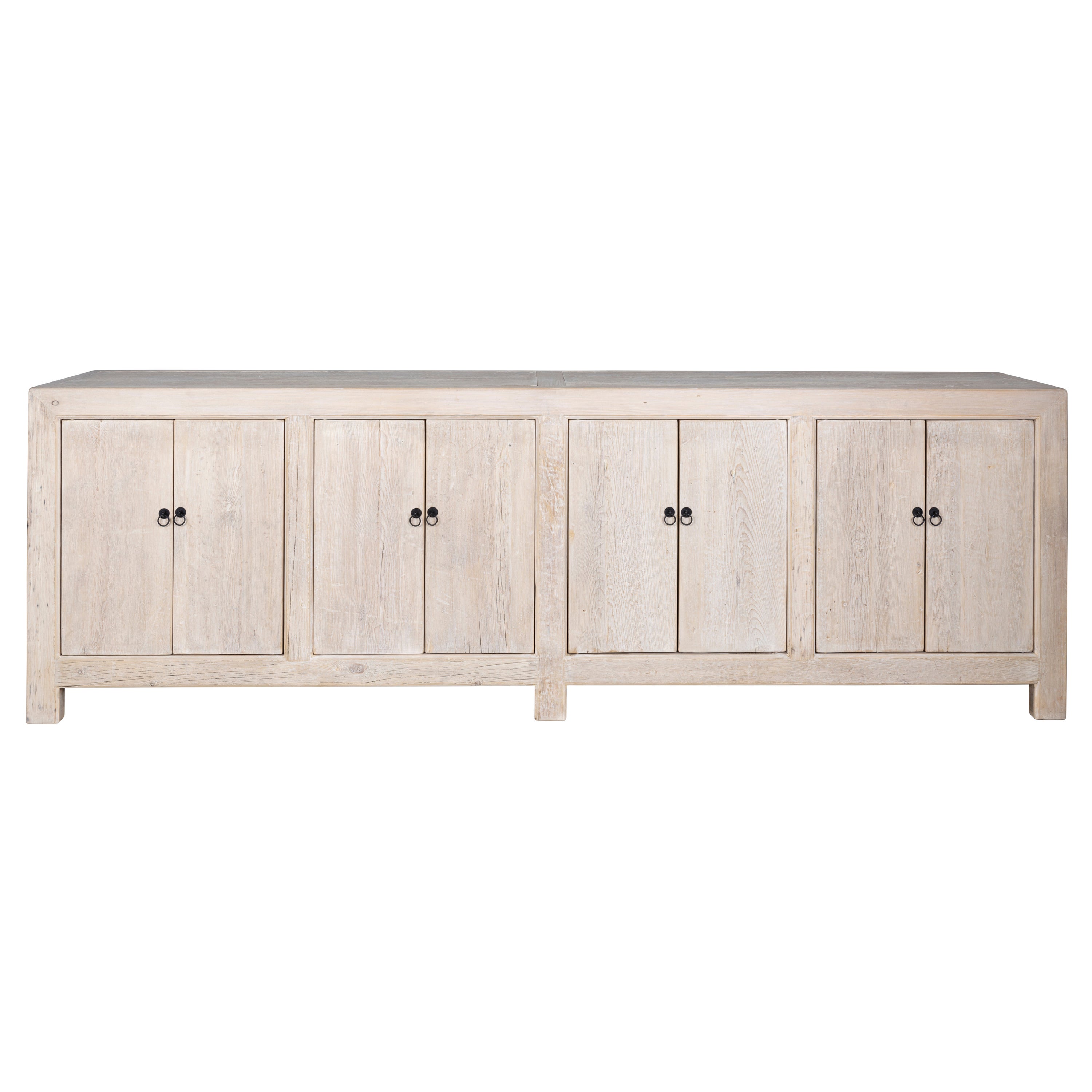 Seven Drawer Bleached Elm Dresser with Base For Sale at 1stDibs