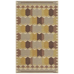 Mid-20th Century Swedish Rug Signed by Anna Greta Sjoquisten