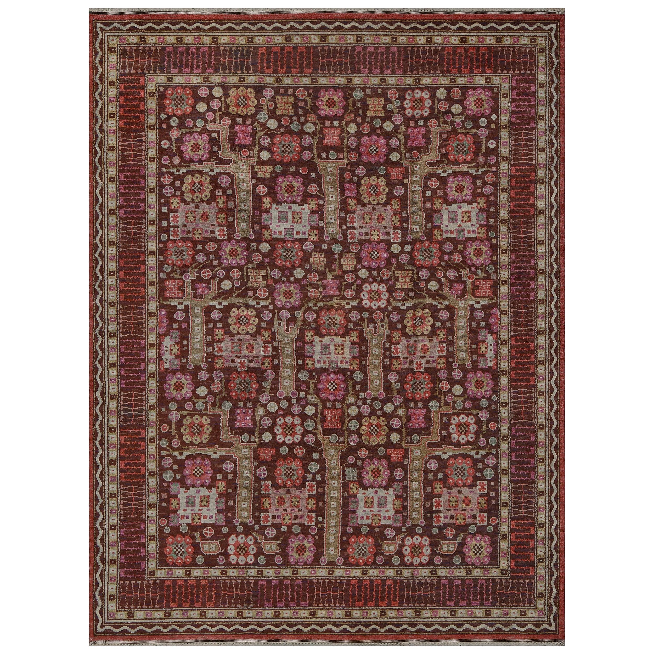 Early 20th Century Märta Måås-Fjetterström AB Swedish Rug