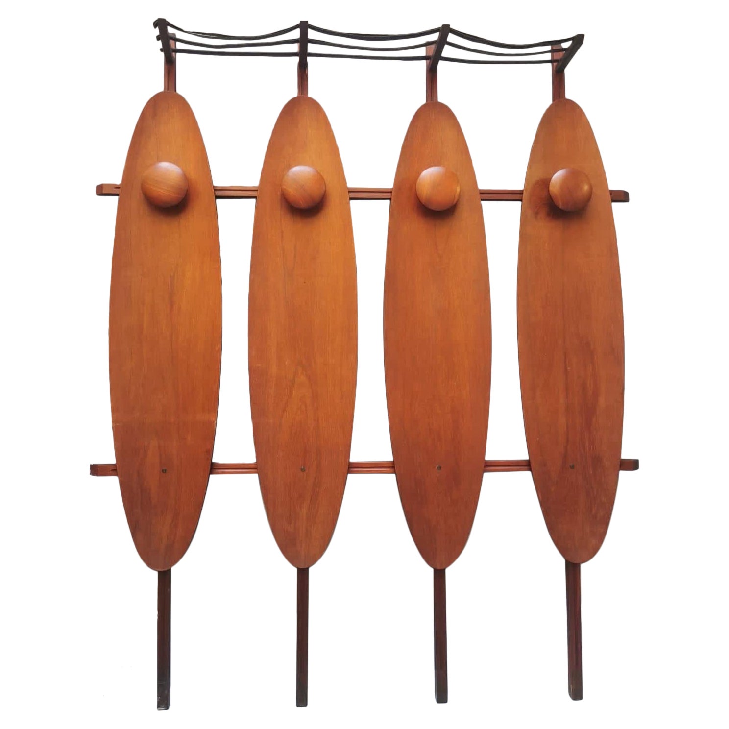 Italian Wooden Hat Stand For Sale