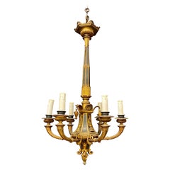 Charming Neo Romantic Bronze Chandelier with 2 Patinas