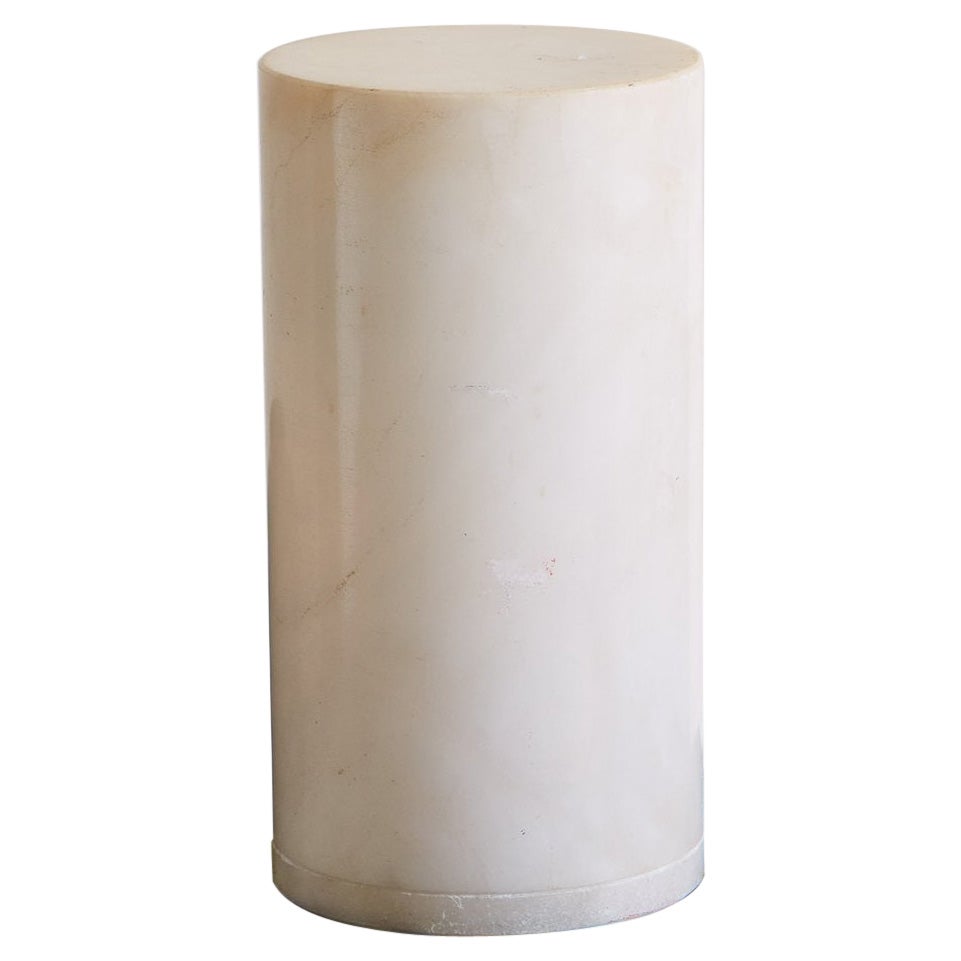 Vintage Cylindrical Marble Table Lamp by Giac For Sale