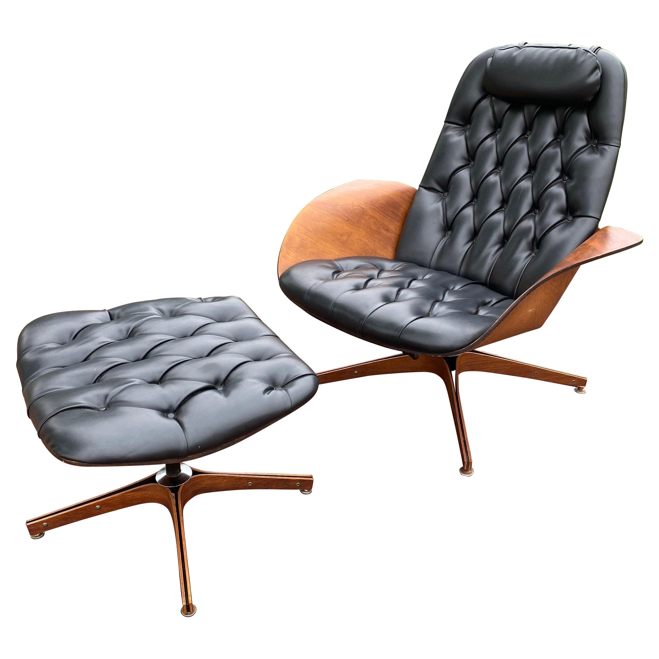 George Mulhauser “Mr” Chair and Ottoman