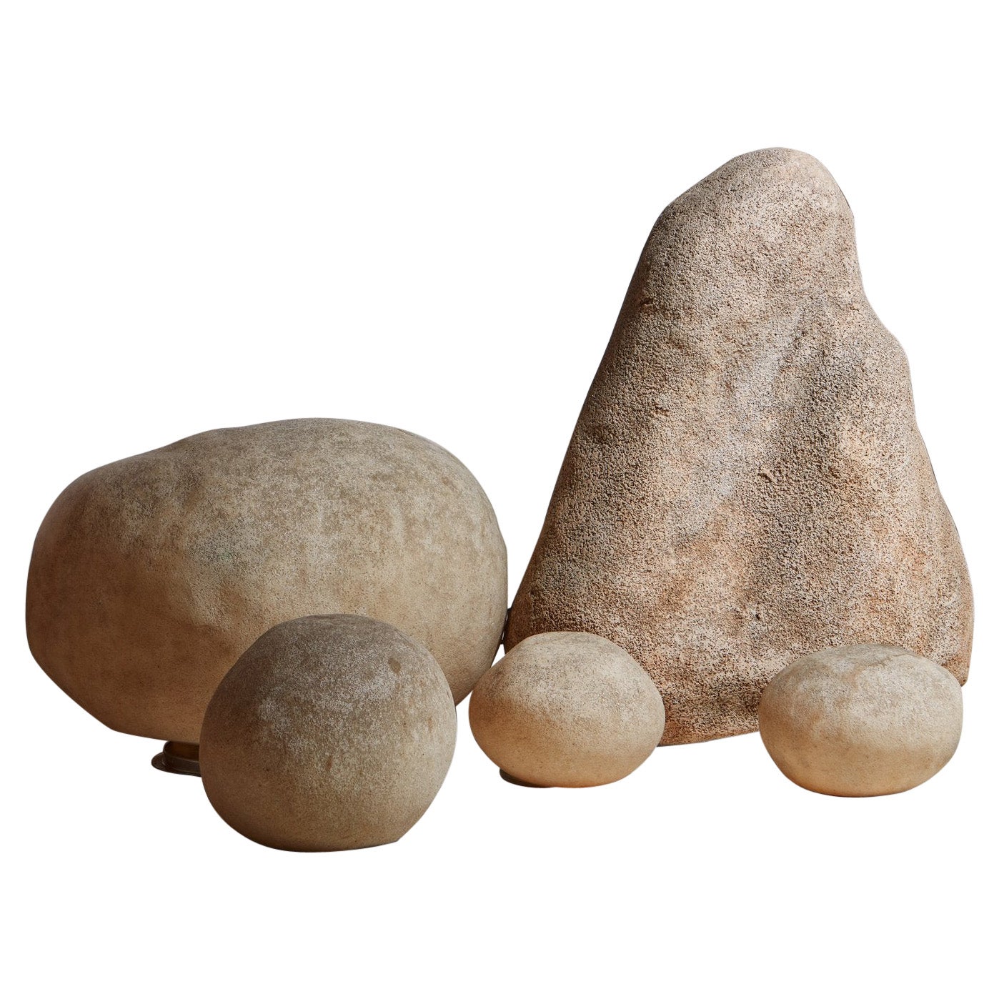 Set of 5 Rock Lamps by Andre Cazenave, France, 1960s