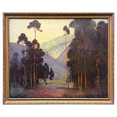 Large 1929 Carl de Courcey Ohio Landscape Oil Painting