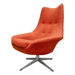 Mid-Century Swivel Egg Chair by H.W. Klein for Brahmin Møbelfabrik